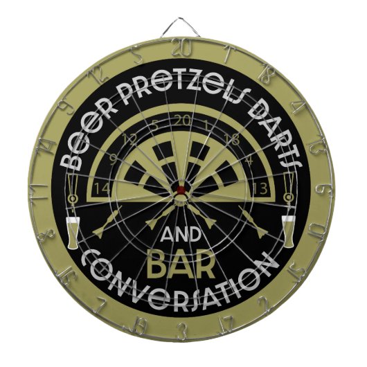 Klassieke pub darts dartbord (Voorkant)
