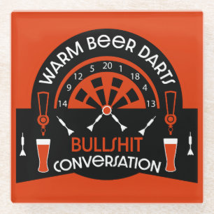 Klassieke pub darts glazen onderzetter