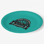 Klassieke pub darts papieren bordje (Gekanteld)