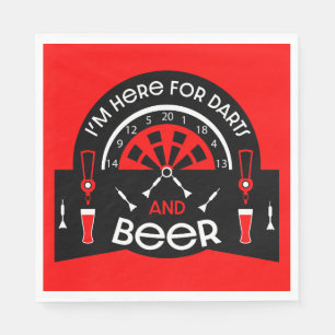 Klassieke pub darts servet