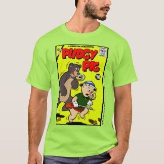 Klassieke PUDGY PIG Comic T-Shirt