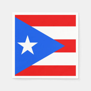 Klassieke Puerto Ricaanse vlag Servetten