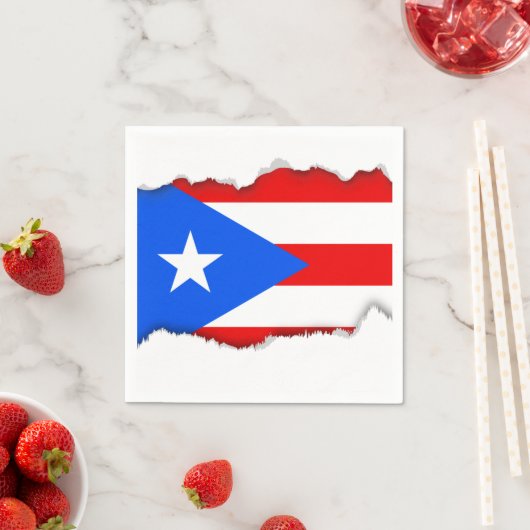 Klassieke Puerto Ricaanse vlag Servetten (Insitu)