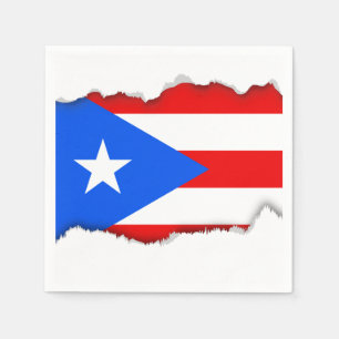 Klassieke Puerto Ricaanse vlag Servetten