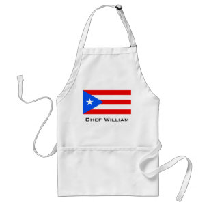 Klassieke Puerto Ricaanse vlag Standaard Schort