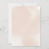 Klassieke puinroze roze roze bruine bruiloft kaart (Achterkant)