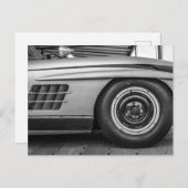 Klassieke raceauto briefkaart (Voorkant / Achterkant)