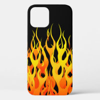 Klassieke Racing Flames op Zwart