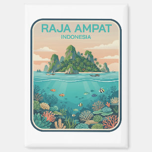 Klassieke Raja Ampat Indonesië Koraalrif Duik Kuns Magneet