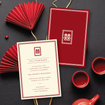 Klassieke Rechthoek Dubbele Geluk Thee Ceremonie