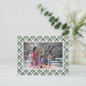 Klassieke Red Blue White Pset Pattern Holiday Briefkaart (Staand voorkant)