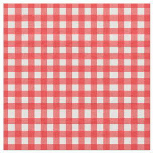 Klassieke Red Gingham voor thuisblikjes Stof