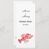 Klassieke Red Lobster #1 Tekening Kaart (Voorkant / Achterkant)