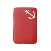 Klassieke Red Love Anchor Nautical Badmat (Voorkant Verticaal)