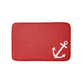 Klassieke Red Love Anchor Nautical Badmat