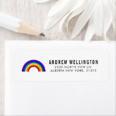 Klassieke regenboog | Retouradres Etiket (Insitu)