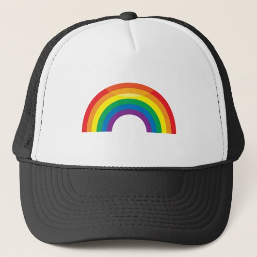 Klassieke regenboog trucker pet (Voorkant)