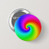 Klassieke regenboogspiraal ronde button 5,7 cm (Voorkant /achterkant)