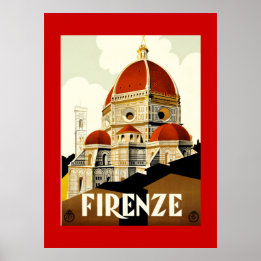Klassieke Reis Firenze Italië Print