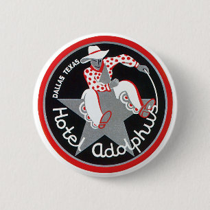 Klassieke reis, Hotel Adolphus in Dallas, Texas Ronde Button 5,7 Cm