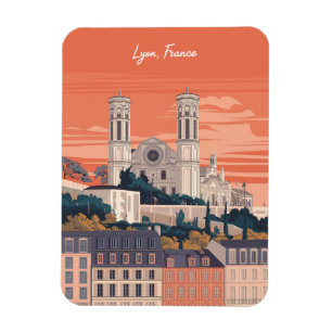 Klassieke reis LYON stad frans Rhône Alpes cadeaus Magneet
