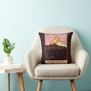 Klassieke reis, Matterhorn berg, Zwitserland Kussen