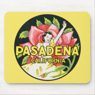 Klassieke Reis, Pasadena Californië, Dame en Roos Muismat