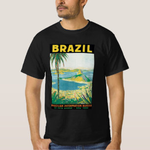 Klassieke Reis Rio de Janeiro Brazilië Kuststrand T-shirt