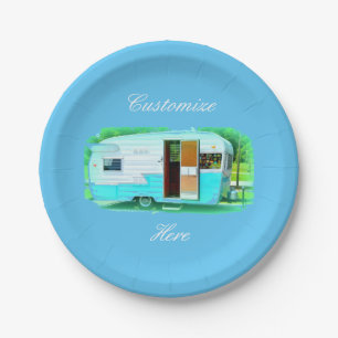 Klassieke reisaanhanger Thunder_Cove Papieren Bordje