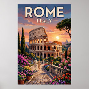 Klassieke Reisposter Rome Wanddecoratie Poster
