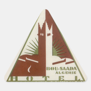 Klassieke Reizen, Trans Atlantique Hotel, Algerije Driehoek Sticker