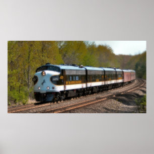 Klassieke reizigerstrein poster