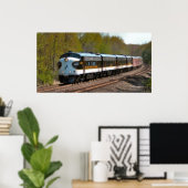 Klassieke reizigerstrein poster (Thuiskantoor)