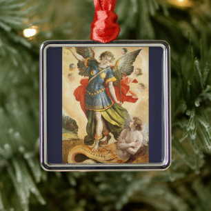 Klassieke Religie, Sint-Michiel overwint Lucifer Metalen Ornament