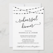 Klassieke repetitie diner uitnodiging (Voorkant)