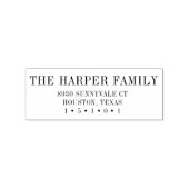 Klassieke retouradresstempel 	rubberstempel (Gestempeld)