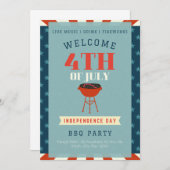Klassieke Retro 4 juli Onafhankelijkheidsdag BBQ P Kaart (Voorkant / Achterkant)