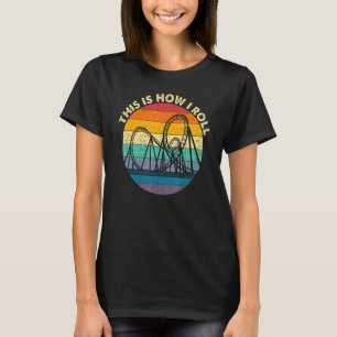 Klassieke Retro Achterbaan Pretpark T-shirt