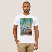 Klassieke Retro-auto T-shirt (Voorkant volledig)