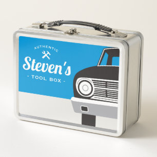 Klassieke Retro Auto Toolbox met Aangepaste Naam
