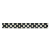 Klassieke Retro Black Polka Dot Lint (Voorkant)