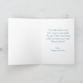 Klassieke Retro Cute Pasen Konijn Custom Feestdagen Kaart (Binnen)