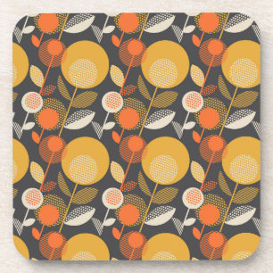 Klassieke Retro Floral Pattern Bier Onderzetter