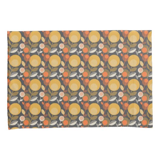 Klassieke Retro Floral Pattern Kussensloop (Voorkant-Rechts)