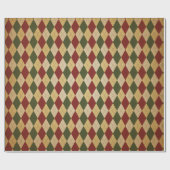 Klassieke Retro Kerst Cadeaupapier (Vlak)