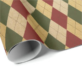 Klassieke Retro Kerst Cadeaupapier (Rol Hoek)