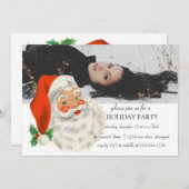 Klassieke Retro kerstfeest Kaart (Voorkant / Achterkant)