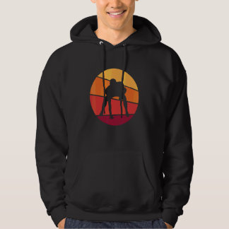 Klassieke Retro Linebacker Lineman Voetbal 1 Hoodie