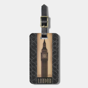 Klassieke Retro London Big Ben Designer Bagagelabel