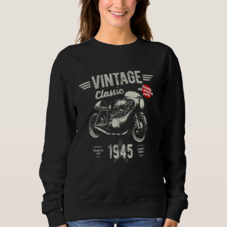 Klassieke Retro Moto Geboren 1945 80ste Verjaardag Trui